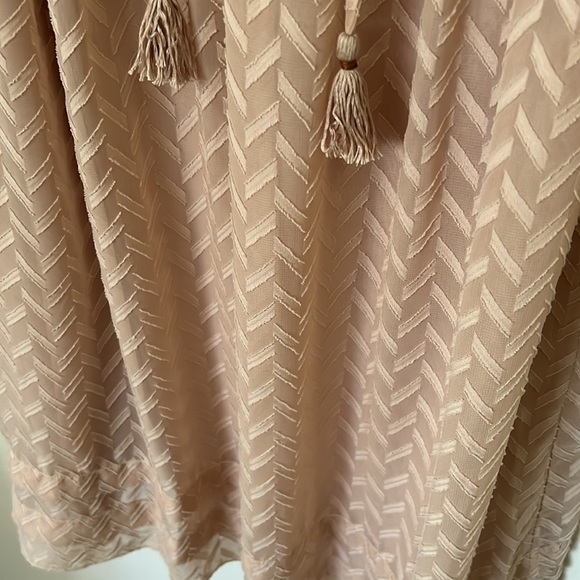 ANTHROPOLOGIE 💖 One September Pink Anwen Peasant Dress Sz M - Picture 8 of 12